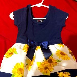 2T girls sunflower dress